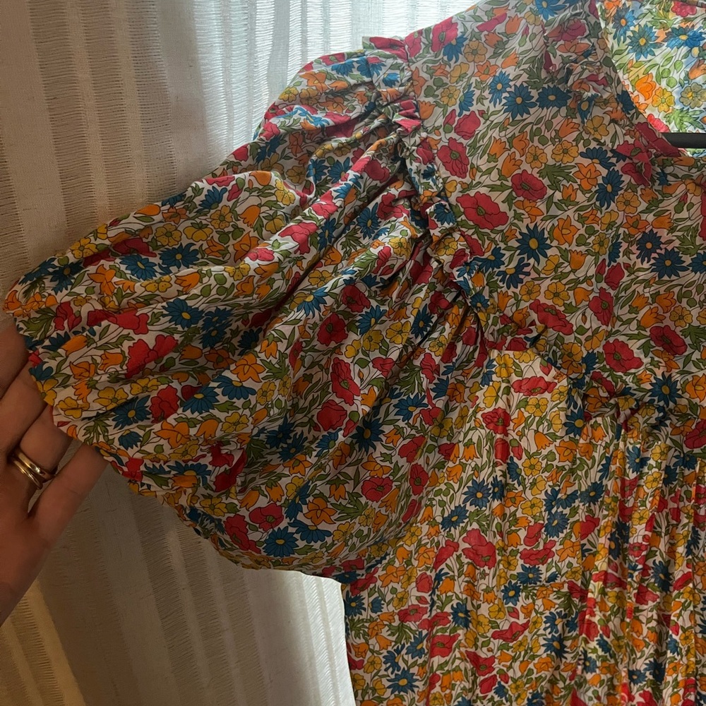 Doen Cotton Multicolor Floral Dress